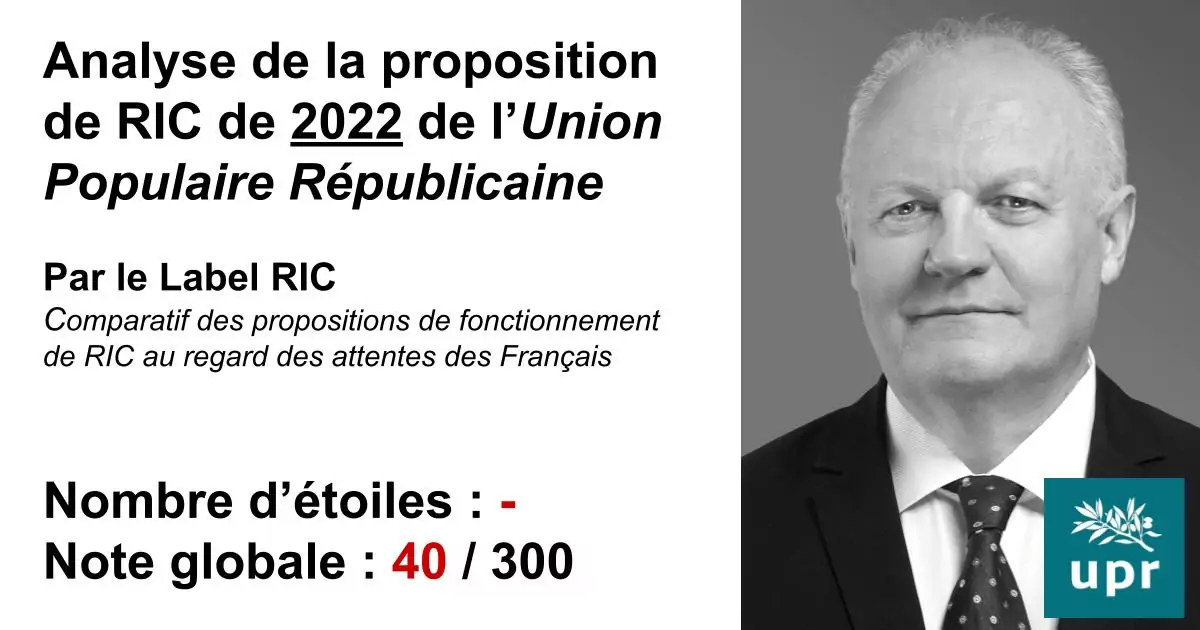 Union Populaire Republicaine 2022
