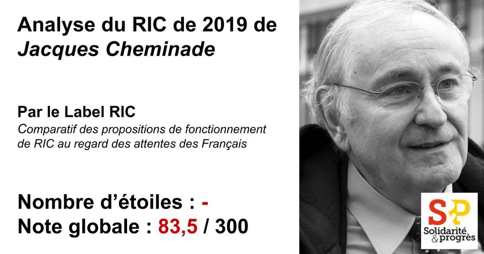 Jacques Cheminade - Label RIC